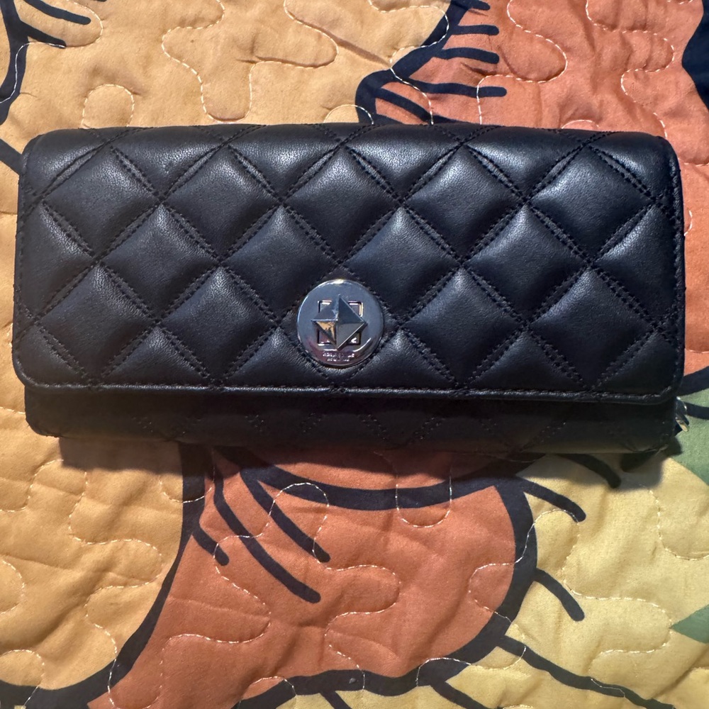 Kate Spade Black Quilted Wallet